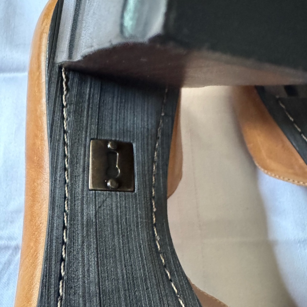 Anthropologie by Schuler & Sons Bookbinder Platform Heels in Tan - Picture 11 of 12